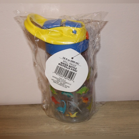 SPLASH Dinosaur Water Bottle Tumbler 16.9oz Spill Proof Kids - Picture 2 of 4